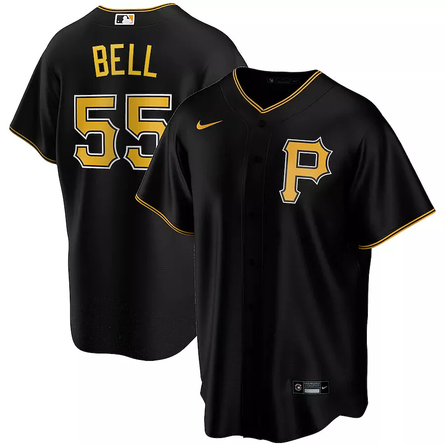 Men's Nike Black Pittsburgh Pirates Alternate Replica Team Jersey