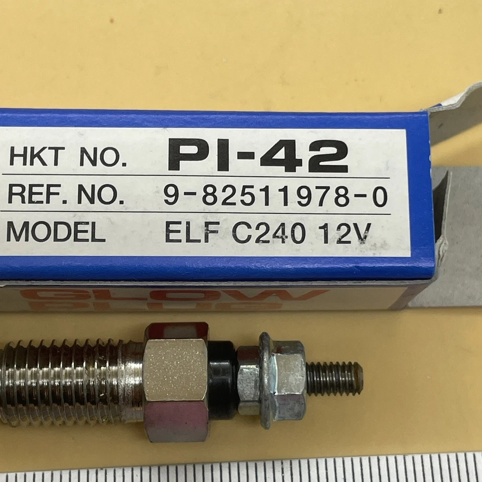 PI-42 PI42 (Set of 4) HKT glow plug for Pajero Canter Triton ISUZU Rodeo NOS - Image 4 of 4