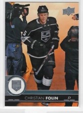 Christian Folin 17-18 Upper Deck Series 2 Base Common #337 Los Angeles Kings