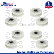 8 Pcs 279640 Dryer Idler Pulley Wheel Fit Whirlpool Kenmore Maytag KitchenAid