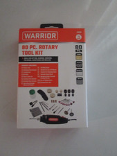 WARRIOR 80pc Rotary Tool Kit for Wood, Plastic, Metal -1/8" Shank- Item 58999