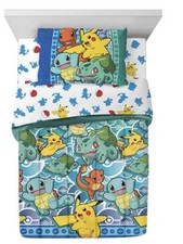 Pikachu "Catch  Em All" Kids Bed Set - W544582789