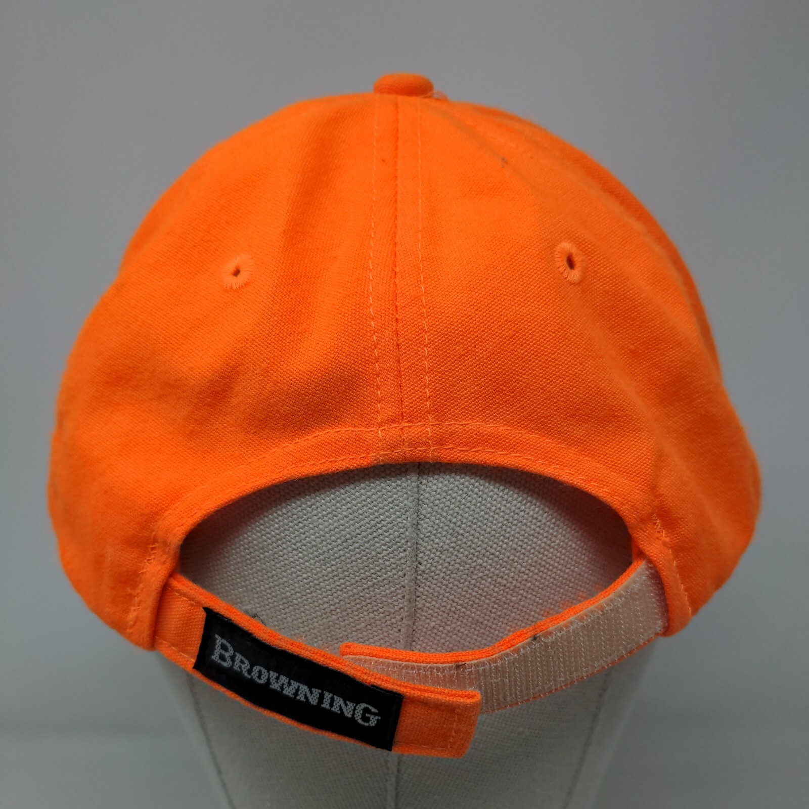 Browning Strapback Hat Orange OSFA Adjustable Emb… - image 7