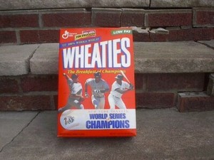 Wheaties Cereal NY Yankees World Champions, FULL/UNOPENED Box, 1998