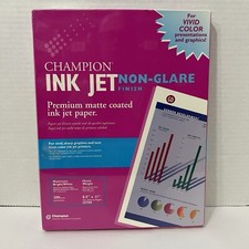 Champion Inkjet Non-Glare Finish Color Print Paper 8.5 x 11 For Vivid Color