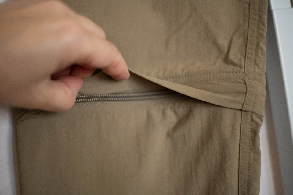 Pantalones de senderismo convertibles Marmot para niños L beige nailon UPF 30 camping al aire libre nuevos sin etiquetas Foto 3 de 4