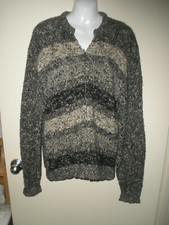  1258 vintage Towne and King Wool Cardigan Sweater sz 44 Rockabilly 50s 60s