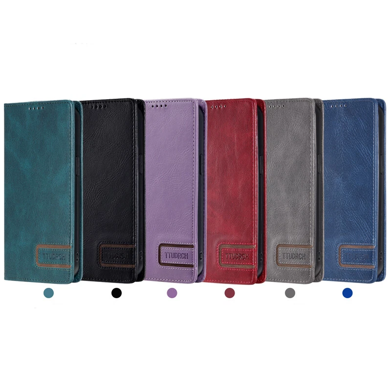 For OnePlus Nord/11/9/8T/8/7T/7 Pro Slim Leather Wallet Case Magnetic Flip Cover - Image 2 of 4