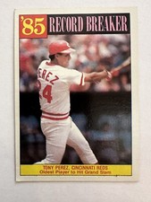 Tony Perez (#205) Record Breaker - Cincinnati Reds -  1986 Topps Baseball Card