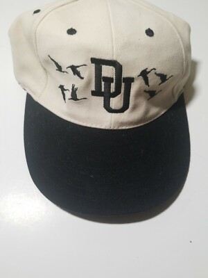 Vintage Ducks Unlimited Trucker Hat Light Brown Black Collectors  Committee Cap UK - Main Image
