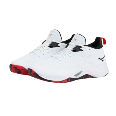 Mizuno Wave Transista Basketball White Black W1GA240011 Men's Size