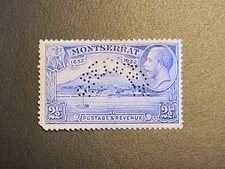 TIMBRE SPÉCIMEN MONTSERRAT 2 1/2d KGV MH BEAU TIMBRE À POSSÉDER DANS COLLECTION