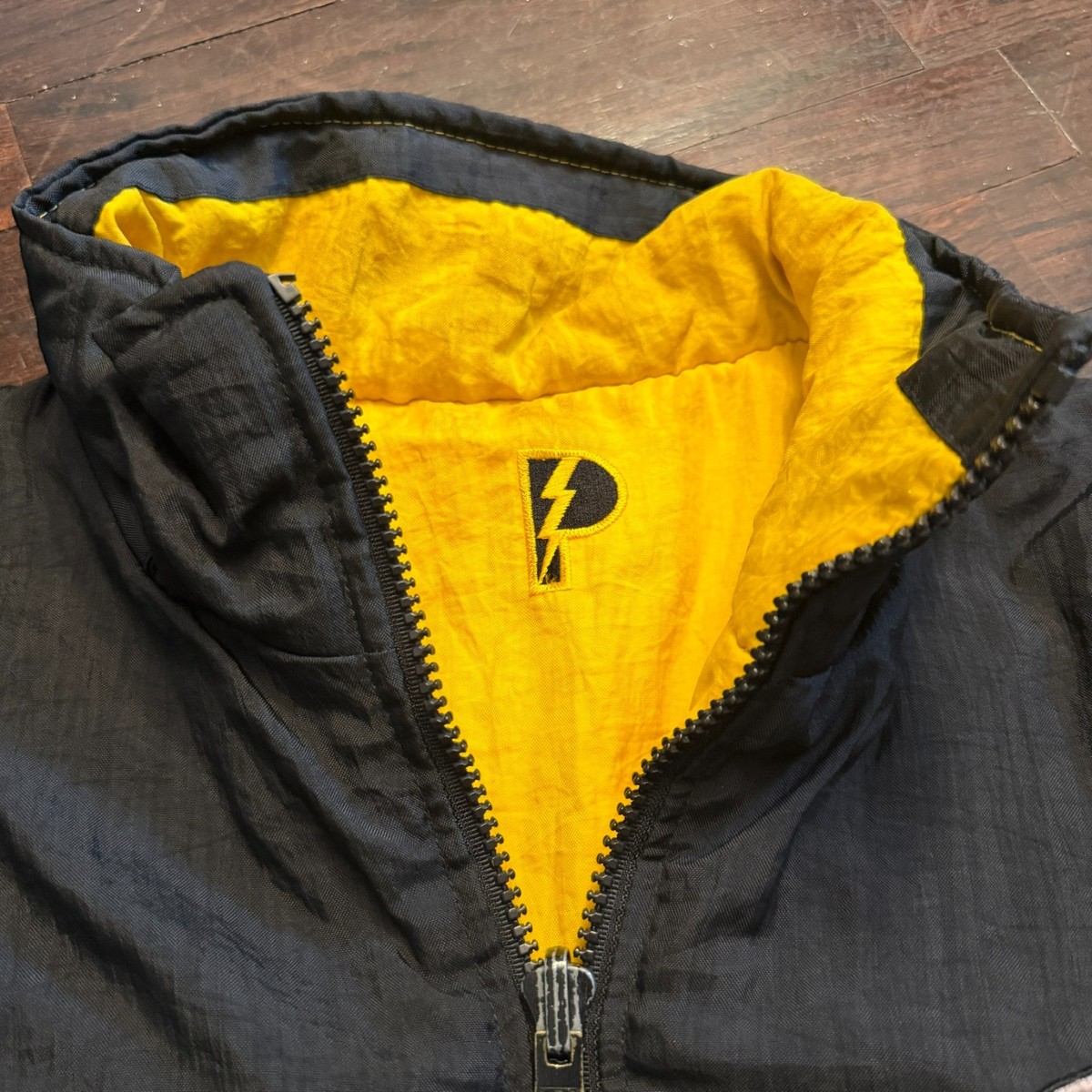 Pittsburgh Steelers Reversible Vintage Pro Player Jacket L 90s NFL