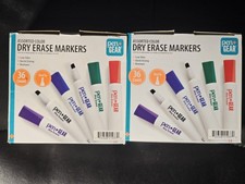 2 Boxes Pen+Gear Dry Erase Markers Assorted Colors Chisel Tip 72 TOTAL New