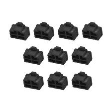 RJ45 Anti Dust Plug Port Dust Silicone Covers Caps Stoppers Black 10pcs