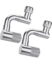 360 Rotating Sink Faucet Aerator Extension, 2 Pack 1080 Universal Faucet Ext..