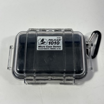 Pelican 1010 Micro Case Series Clear Black Waterproof Crushproof Dry Storage Box