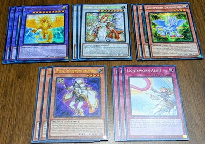 #ad Lightsworn Deck Core *15 Cards* Yugioh Mega Tins 2025 $14.99