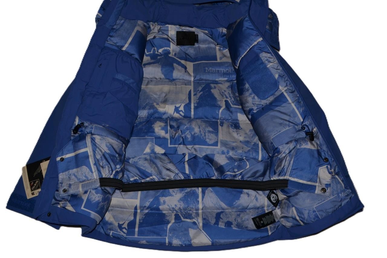 AUTHENTIC MARMOT GORE TEX MEN'S MAMMOTH PARKA OXIDE BLUE NEW ALL SIZES image 6