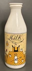 Vintage 1984 Provender White Milk Glass Bottle Jug Pitcher Made In Italy 10"