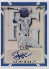 2021 Leaf Perfect Game All-American Classic Metal 27/30 Jayden Hylton Auto 0o6v