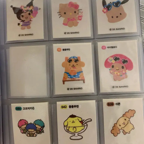 Sanrio Character Seal Stickers Set (Tanning+23) - Hello Kitty, Kuromi,