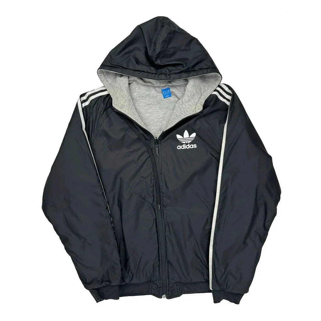 Adidas Windbreaker - Small Black Polyester