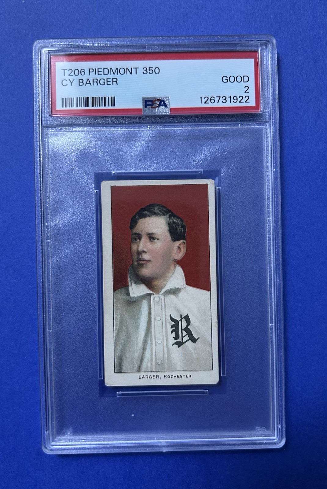 T206 Piedmont 350 Cy Barger PSA 2 GOOD