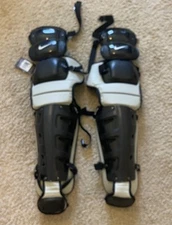 Nike Vapor Diamond Baseball Catchers Leg Guards 20" Adult Unisex Black RARE NEW