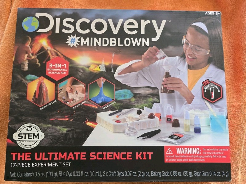 Discovery Kids #MINDBLOWN 3 In 1 Ult Science Experiment 17 pc Kit, New! Reduced
