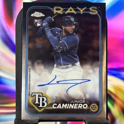 2024 Topps Chrome - JUNIOR CAMINERO (RC) - Chrome Auto - #RA-JCA