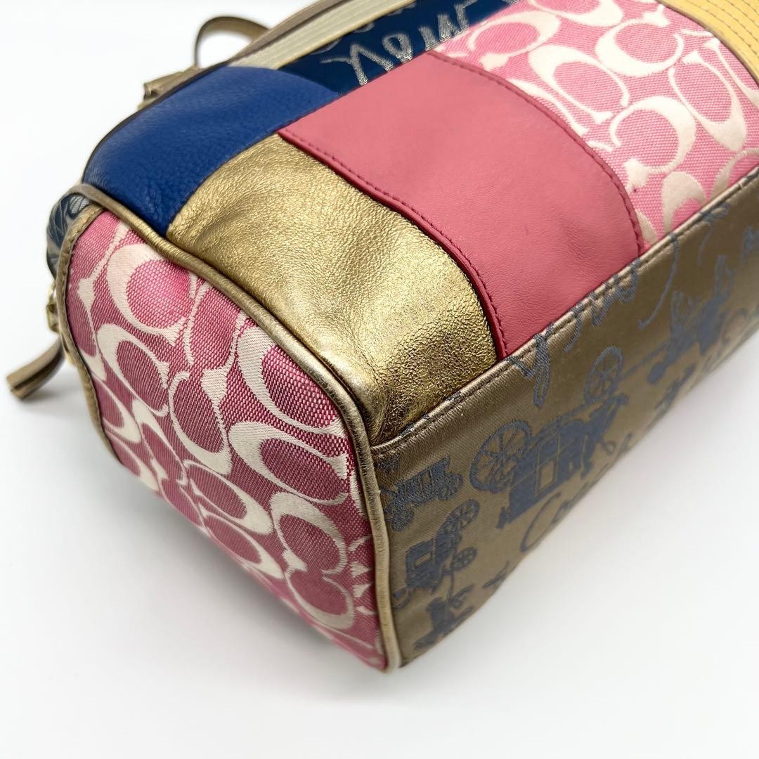 Coach F17164 Multicolor Patchwork Mini Duffle Bag… - image 9