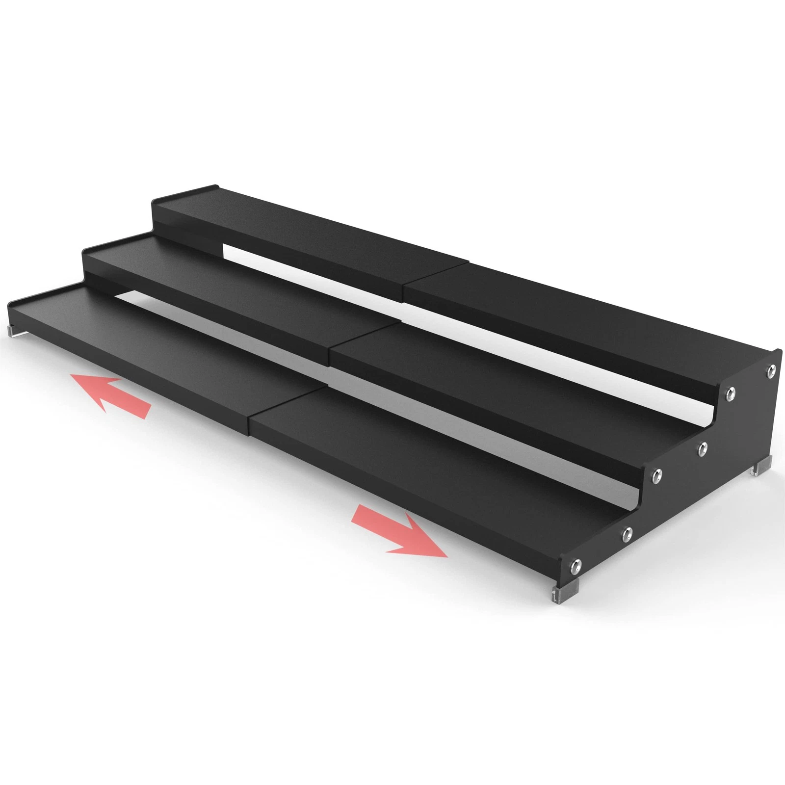 Spice Rack Organizer 3 Tier Expandable Display Shelf(12.8"-24.01" W) Non-Skid...