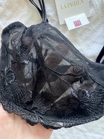 La Perla Bra 34c Black Lace 