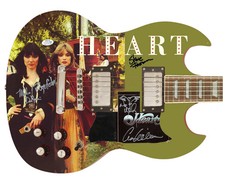 Heart Signed Little Queen Album Cd Custom Graphics Guitar Exact Proof ACOA