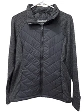 Kyodan Women’s Zip Up Jacket Black/gray Size M NWOTS