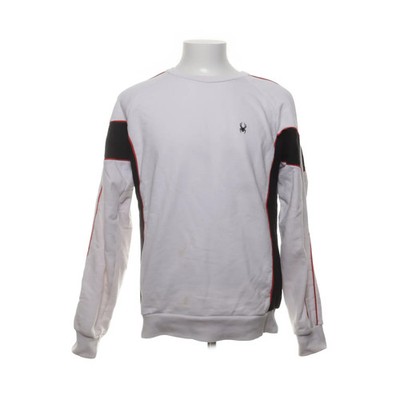 Spyder, Sweatshirt, Größe: L, Weiß/Schwarz/Rot, Baumwolle/Polyester, Herren #dkv
