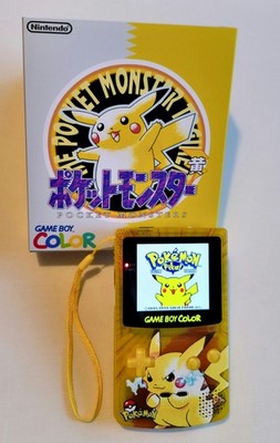 Nintendo Game Boy Color Pikachu Pokemon Gelb USB-C OLED IPS Bildschirm OVP GBC