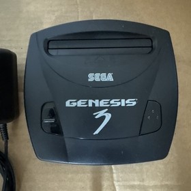 SEGA Genesis Model 3 Console Bundle, Tested Power AV Cable Controller Ecco Tides