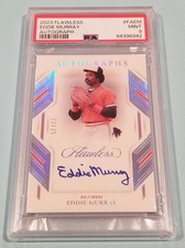 Eddie Murray Signed Autographed 2023 Panini Flawless Card Orioles PSA Mint 9