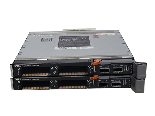 Lot of 2x Dell Force10 MXL 10/40GbE DF10MXL Blade Switch, READ _