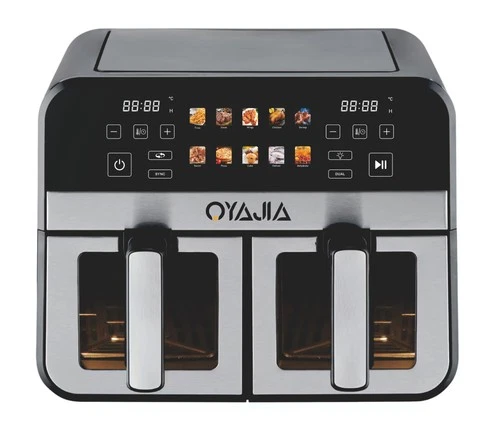 Air Fryer Air Fryer Double Chamber Deep Fryer 10in1 Mini Oven Stainless Steel