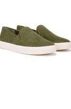 Vince Women's Blair Slip On Sneakers, 9.5 Fern Green Suede New
