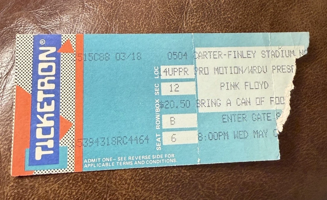 Original Pink Floyd Concert Memorabilia for sale | eBay