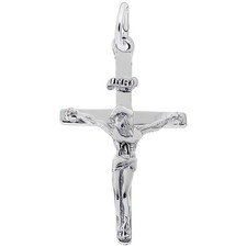 Cross Charm, Sterling Silver