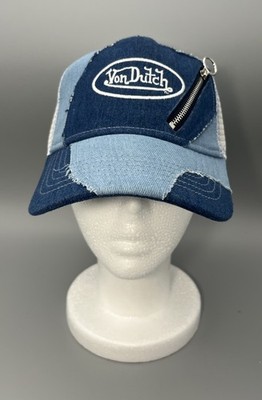 Von Dutch Hat (ZIP IT & FLIP IT - BLUE DENIM) Trucker Mesh