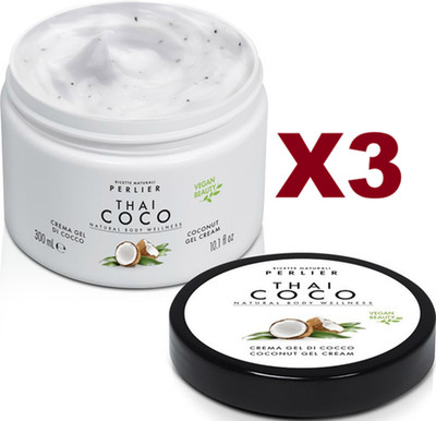 3PCS PERLIER THAI COCO CREAM COCONUT GEL CREAM 300ML VEGAN