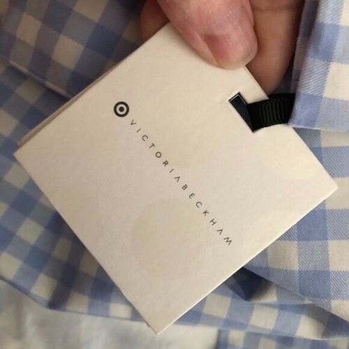 Victoria Beckham for Target Spring Jacket Girls size L Blue White Gingham NWTs - Picture 3 of 10