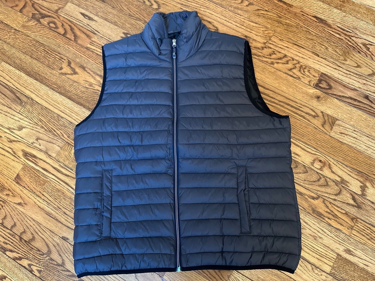 Men's IZOD Gray Puffer Vest, Size XL NEW WITHOUT TAGS - Main Image