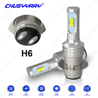 2 Super Brite LED bulb for Eiko A-3603-BP; headlight headlamp;12v double contact